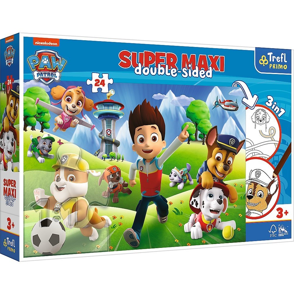 PUZZLE 24 pcs. SUPER MAXI AVENTURES PAW PATROL TREFL 41001 TREF TREFL